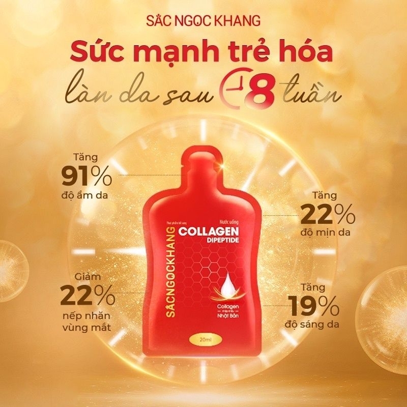Nước uống đẹp da collagen nước sắc ngọc khang (1 túi dùng 1 ngày)