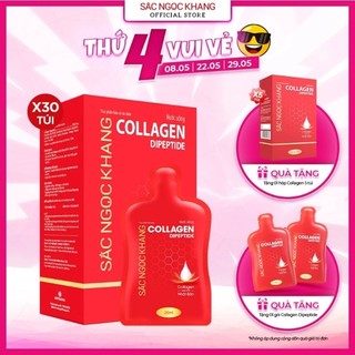  Nước uống COLLAGEN sắc ngọc khang  Hộp 30 gói  collagen từ Nitta Gelatin nhật bản cho làn da trắng hồng mịn màng 