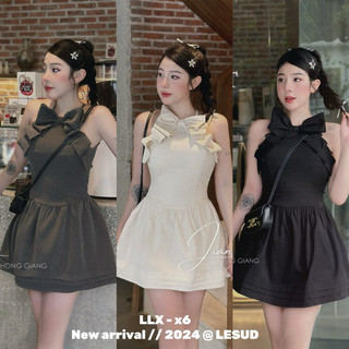 Đầm Cổ Yếm Nơ Xếp Xinh