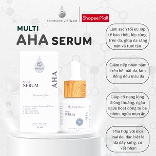 Skinsolve - Serum Multi AHA Complex chống dày sừng bít tắc da, giảm mụn và tái tạo biểu bì da