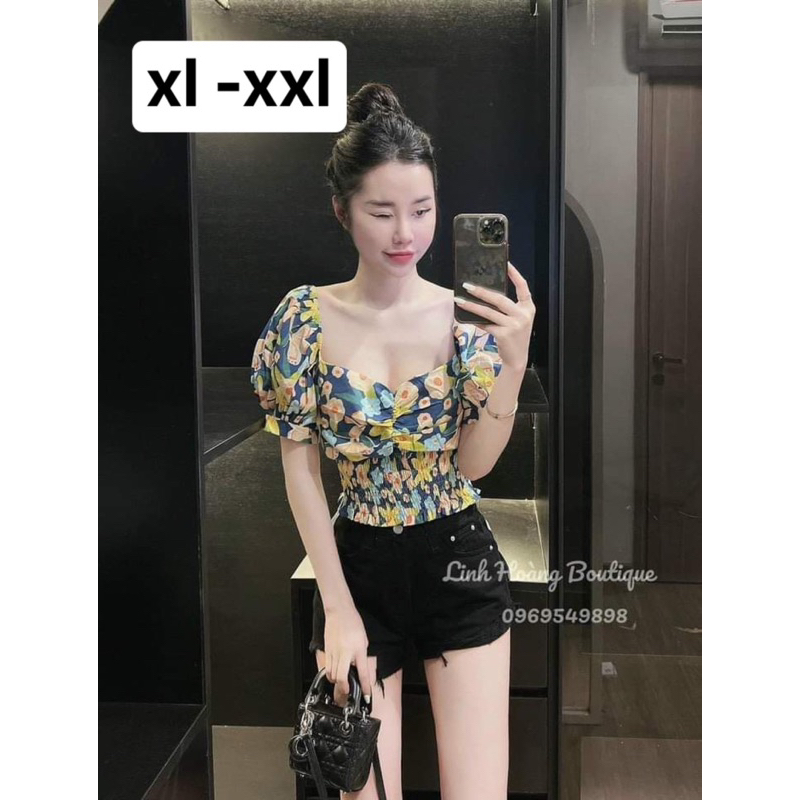 Đỗ Phương Thảo bigsize áo crop hoa