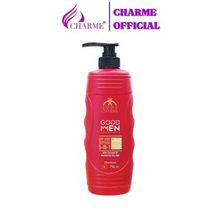 Sữa Tắm Gội CHARME GOODMEN Chiết Xuất Thiên Nhiên Nuôi Dưỡng Tóc Mềm Mại Ống Mượt 5 Trong 1 750ml