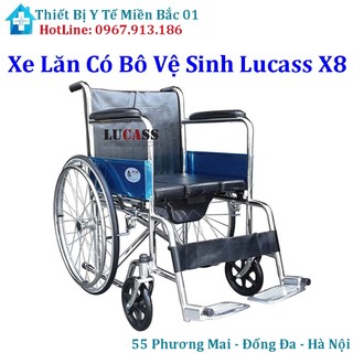 Xe Lăn Có Bô Vệ Sinh Lucass X8