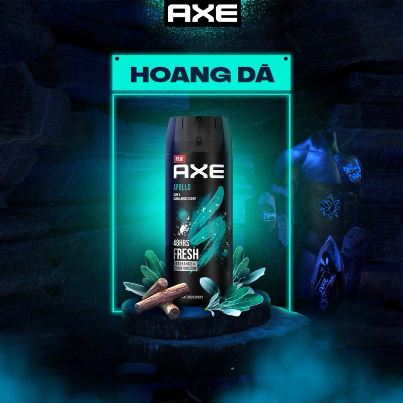 Xịt Nước Hoa Toàn Thân AXE Cho Nam Apollo 135ml