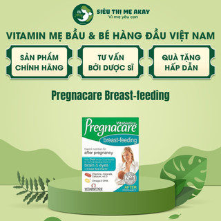 Pregnacare breast-feeding, vitamin bổ sung cho mẹ sau sinh, hộp 84v từ Anh quốc, bổ sung Sắt, DHA, Canxi,... - Mẹ Akay