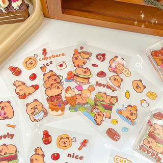 Sticker gấu capy bara siêu đáng yêu