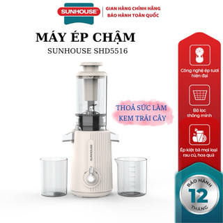 MÁY ÉP CHẬM SUNHOUSE SHD5516 công suất 150w có tích hợp chức năng làm kem trái cây