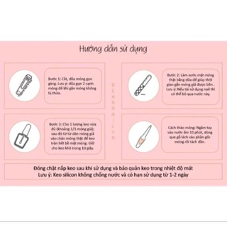 Nail box móng giả thiết kế hạt ngọc và đá