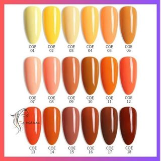 Sơn gel as mã coe 15ml - vàng cam - chai đỏ