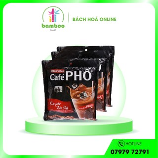 Combo 3 bịch cà phê sữa đá maccoffee café phố - 30 gói/bịch