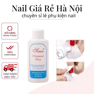 Nước lau gel-rửa móng sina 60ml