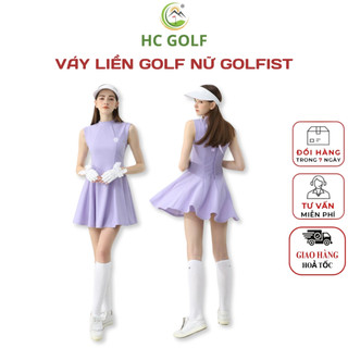 Váy Golf Nữ Cao Cấp GOLFIST Liền Thân Váy Xòe Thiết Kế Sát Nách Thoáng Mát và Thoải Mái - HC GOLF