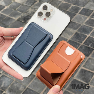 Ví da đựng thẻ kèm giá đỡ hít từ tính Magsafe Wallet cho điện thoại iPhone Samsung Oppo Huawei Xiaomi