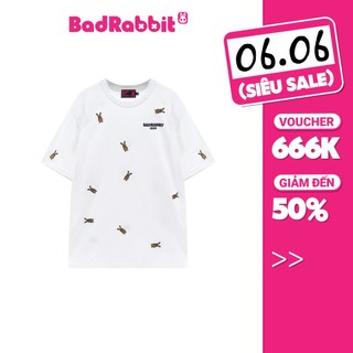 Áo Thun Unisex Bad Rabbit Rabbies Đen trắng 100% Cotton - Local Brand Chính Hãng
