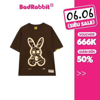 Áo Thun Unisex Bad Rabbit BROWN SPRAY RABBIT 100% Cotton - Local Brand Chính Hãng