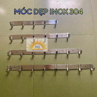 Móc Treo Quần Áo Inox 304 dày chắc chắn kèm ốc vít (Gồm 5, 6, 7, 8 đinh móc)