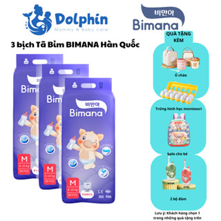  3 bịch bỉm BIMANA Hàn Quốc giảm nhiệt 5 độ C siêu thấm siêu thoáng 