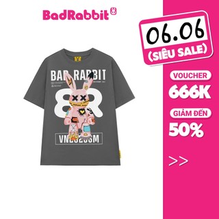 Áo Thun Unisex Bad Rabbit Grey - Grafflex Arts Rabbit Tee - Local Brand Chính Hãng