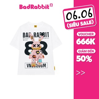 Áo Thun Unisex Bad Rabbit White - Grafflex Arts Rabbit Tee - Local Brand Chính Hãng