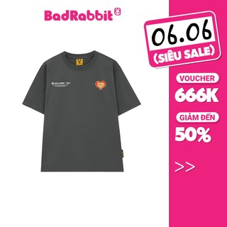 Áo Thun Unisex Bad Rabbit Heart Tee - Grey - Local Brand Chính Hãng