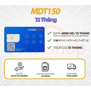 SIM VIETTEL VINAPHONE MOBIFONE 500GB/THÁNG 12T5G125, U1500, 12MDT150 [CÓ ESIM]