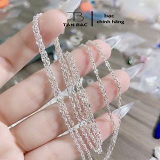 Dây chuyền kép soắn , bạc ta dày dặn , nhiều size - TÂN BẠC STORE