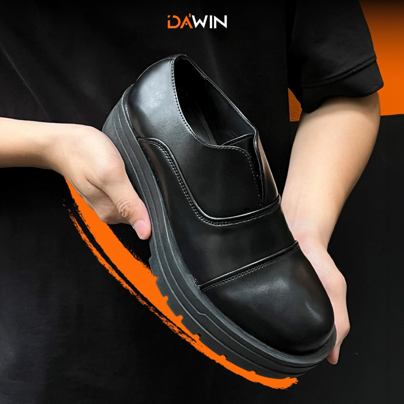 Giày lười da cho nam LAZY OXFORD đế Chunky trẻ trung DAWIN