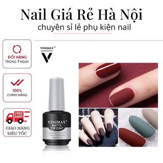 Top lì vinimay matte top ,sơn nhám móng nail chai 15ml