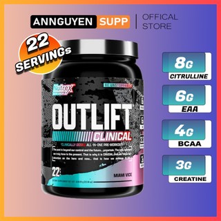 Nutrex outlift clinical pre workout 22 lần dùng chính hãng nutrex
