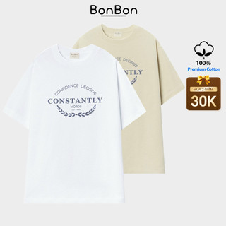 Áo thun Constantly nam nữ 100% cotton, form unisex co giãn 2 chiều BonBon - AC1033