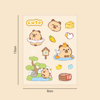 Sticker gấu CAPY BARA siêu đáng yêu