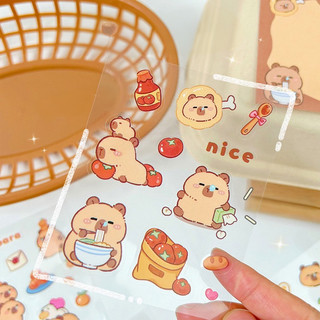 Sticker gấu CAPY BARA siêu đáng yêu