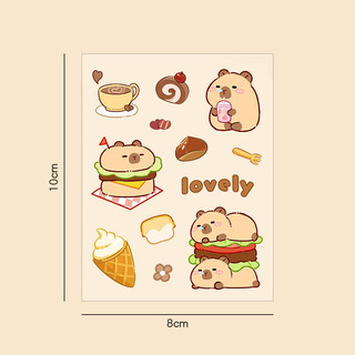 Sticker gấu CAPY BARA siêu đáng yêu
