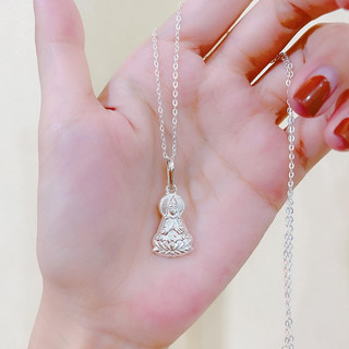 Dây chuyền mặt phật , bạc 925 , bình an , may mắn , thành đạt