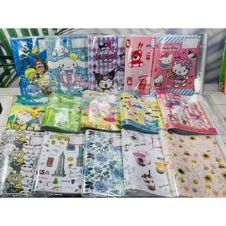 Giấy bao tập gấu dâu, giấy bao tập hoạt hình, bọc vở giấy có kiếng kuromi, giấy bao tập học sinh, bao vở học capybara