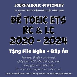 Journalholic - in, photo quyển đề ets 1000 lc rc 2020 - 2024