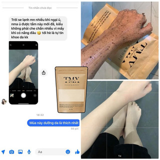 Bột ủ trắng cafe, tẩy tế bào chết 50gr/100gr