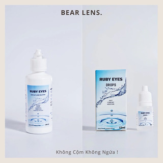 Bear lens nước ngâm nhỏ mắt vệ sinh kính áp tròng ruby eyes