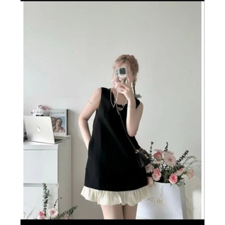 váy suông đuôi bèo tơ trẻ trung có bigsize 40kg-120kg