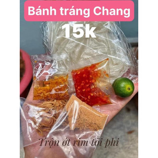 Bánh tráng sate tỏi ớt nhà Chang