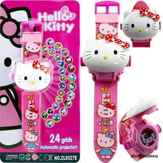 Đồng Hồ Điện Tử Đeo Tay 3D Hello Kitty, Spide Man, Siêu Nhân Cho Bé Xem Giờ