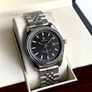 Đồng hồ nam dây thép chính hãng PABLO RAEZ có lịch ngày dạ quang sang trọng hợp kim thép cao cấp 6259