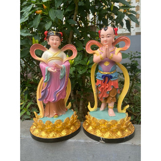 Cặp tượng tiên đồng Ngọc nữ cao 30cm