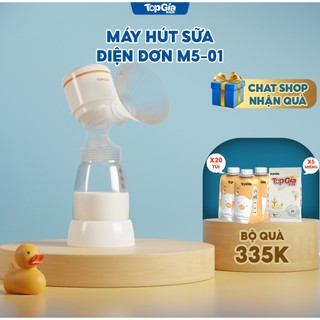 Máy hút sữa điện đơn Topgiakids đa chế độ, 9 tốc độ hút êm ái không đau cao cấp bảo hành 3 năm