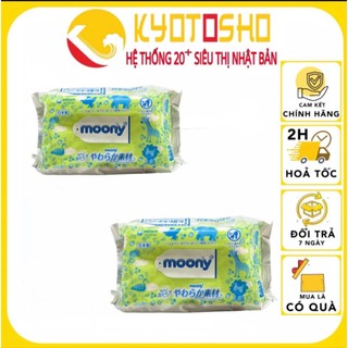 Khăn ướt Moony nội địa nhật (80 tờ/gói)