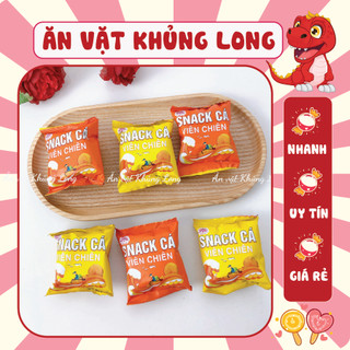 Gói Cá Viên Chiên Snack Bim Bim, snack cá viên chiên Ba Anh Em, đồ ăn vặt
