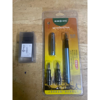 Bộ Bút máy Hero 5028 viết Gothic, thanh đậm hoặc Calligraphy ngòi Stub