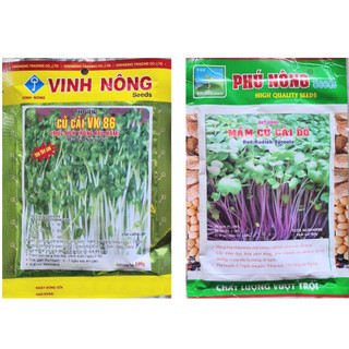Hạt giống rau mầm - Rau củ cải mầm 100g
