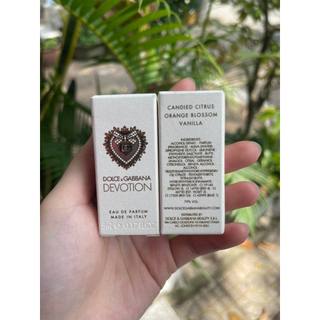 Nước hoa 𝘿𝙤𝙡.𝙘𝙚&𝙂𝙖.𝙗𝙗𝙖.𝙣𝙖 De.votion 𝐄𝐃𝐏 mini 5ml