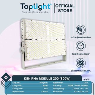 ĐÈN PHA MODULE 200 TOPLIGHT CÔNG SUẤT CAO 800-1000W, ĐIỀU CHỈNH NHIỀU GÓC